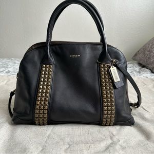 Coach Bleecker Studded Dome Satchel